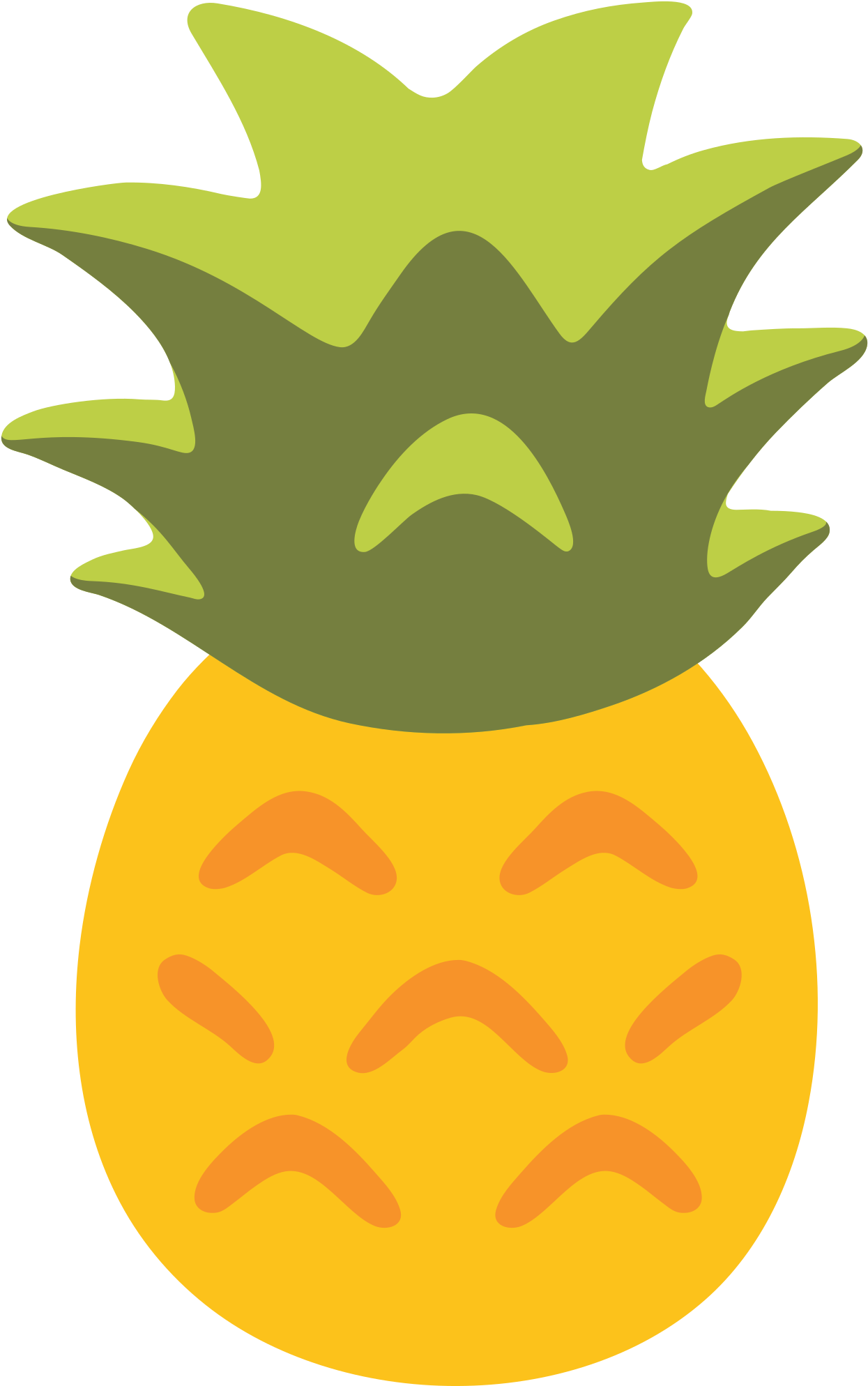 Images Search For The Word - Pineapple Emoji (2000x2000)