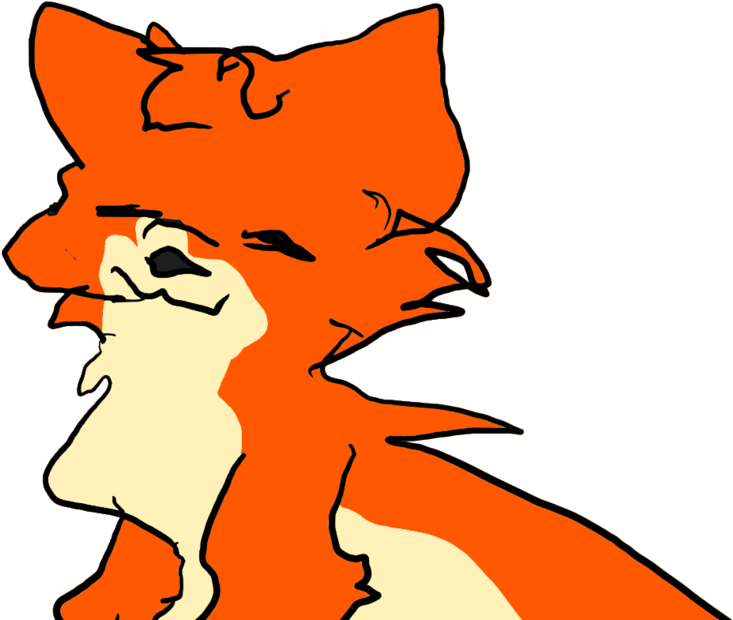 Beautiful Fox By Wolfie Dah Butt - Cartoon (1011x790)
