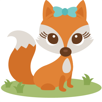 Cute Fox Cuttable Design Cut File - Girl Fox Clip Art (432x432)