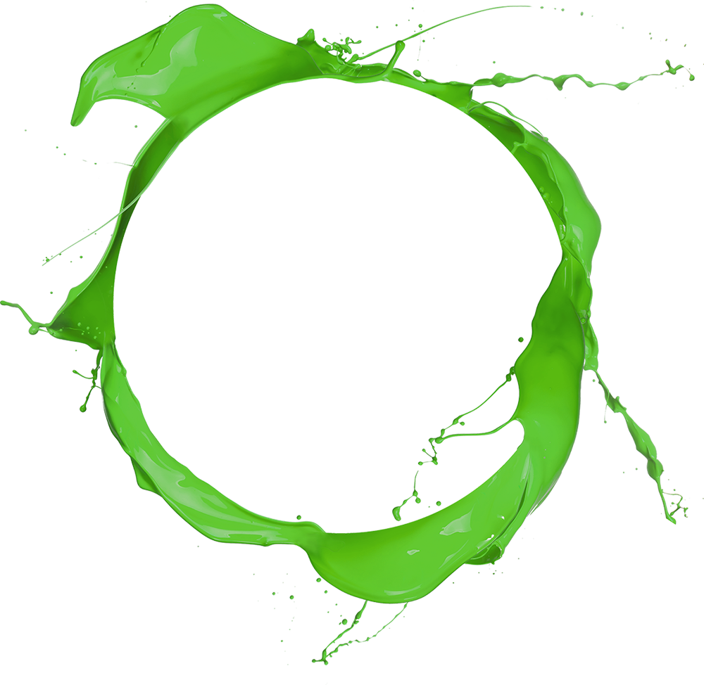 Green Paint Splash Png - Circle Paint Splash Png (1000x974)