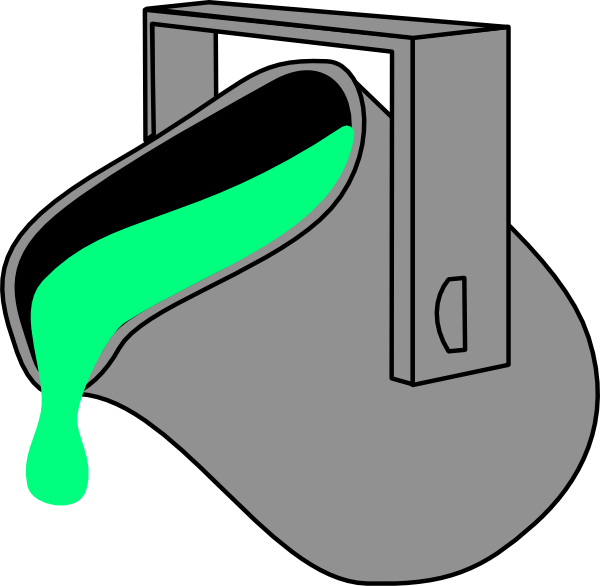 Original Png Clip Art File Paint Color 0255127 Bucket - Water Bucket Clip Art (600x586)