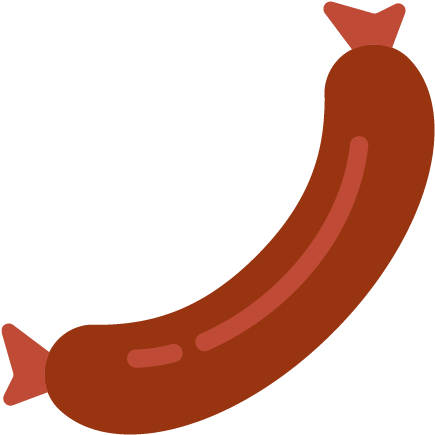 Sausage Clipart Venture - Illustration (439x450)