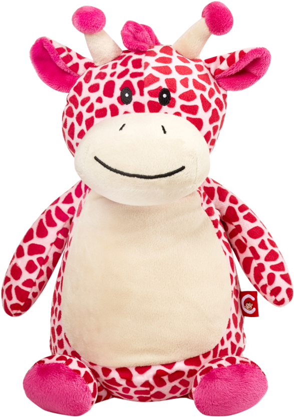 Pink Giraffe Digital Clip Art By Viveradesign On Etsy - Monogrammed Me Personalised Stuffed Pink Giraffe With (797x1024)