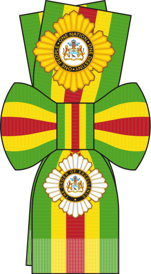 Orders, Decorations, And Medals Of Guyana - Order Of Excellence Of Guyana (300x545)