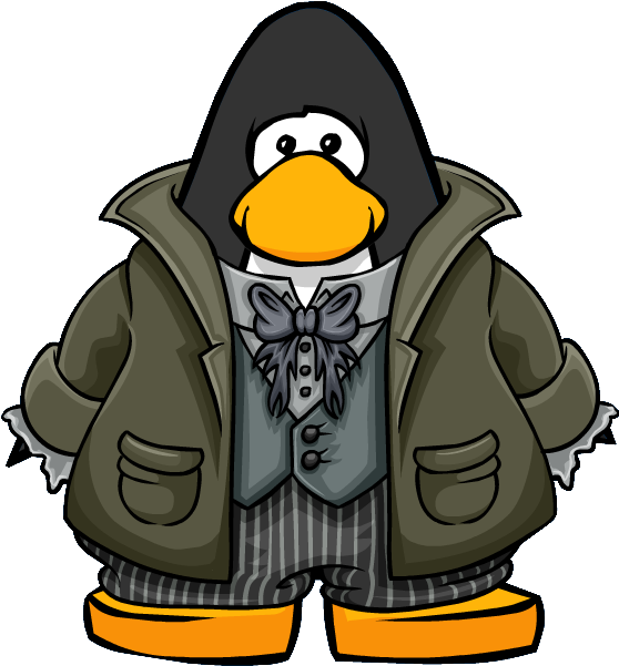Gravedigger Suit From A Player Card - Club Penguin (637x625)