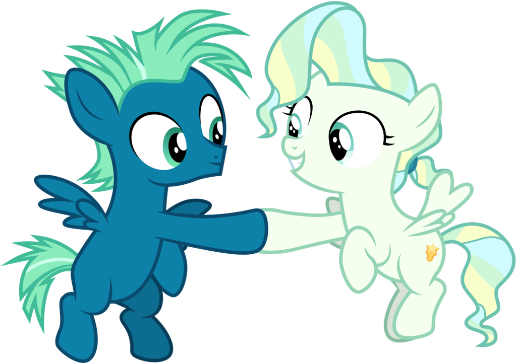 Sky Stinger Meets Vapor Trail By Cloudyglow - My Little Pony Sky Stinger (1024x737)