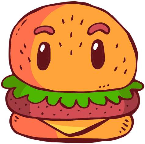 Hamburger Character Cartoon Transparent Png - Food Cartoon Svg (512x512)