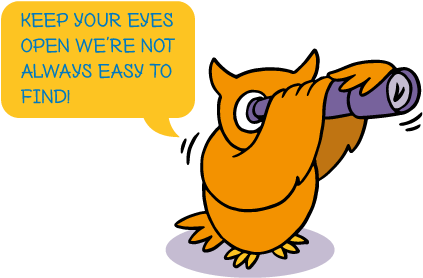 Twenty Five Owls Two Trails To Follow - Telescope (450x319)