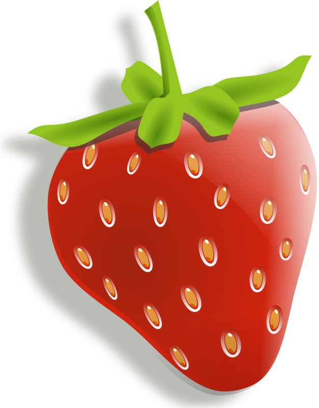 Clip Art Tags - Cartoon Strawberry Transparent (627x800)