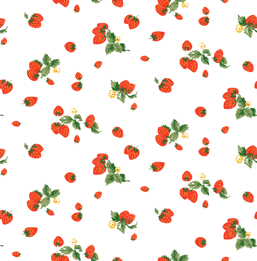 Milkshake Strawberry Shortcake Fruit Pattern - Cute Strawberry Background (510x518)