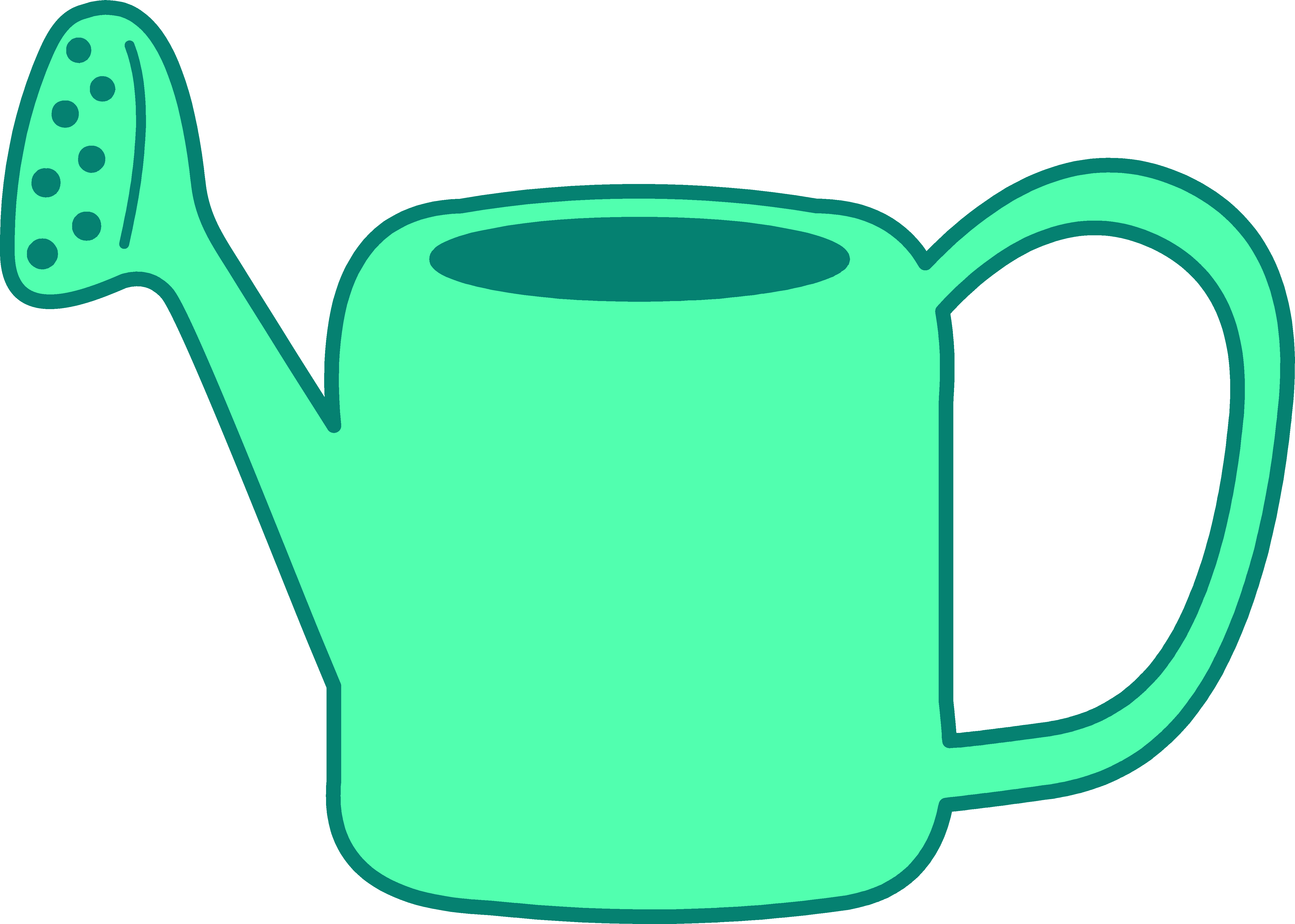 Watering Can Clip Art - Watering Can Clip Art (5473x3907)