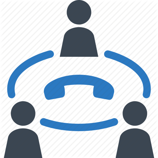 Coordination Icon - Conference Call Clip Art (512x512)