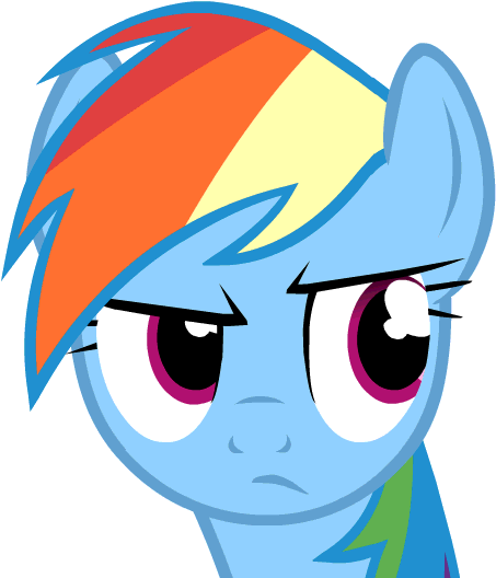 Rainbow Dash Pinkie Pie Twilight Sparkle Princess Luna - My Little Pony Rainbow Dash Face (600x600)