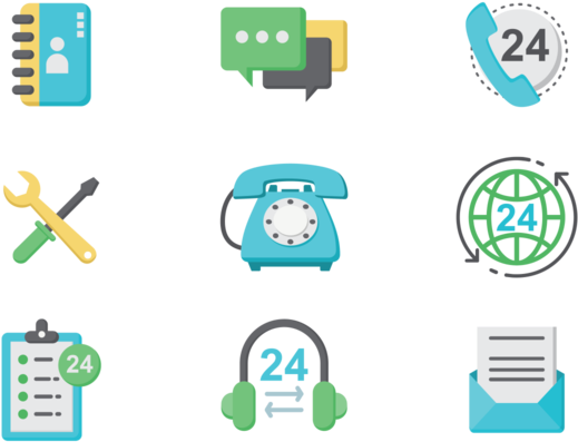 Call Centre Icons Vector - Vector Graphics (700x490)