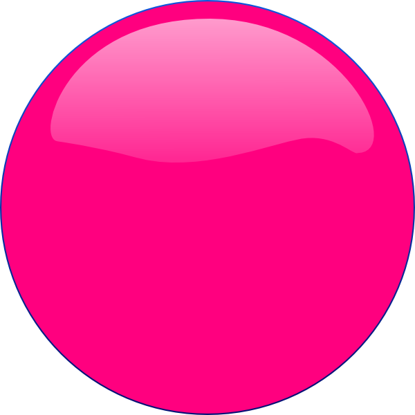 Yellow Circle Clip Art - Color Pink (600x600)