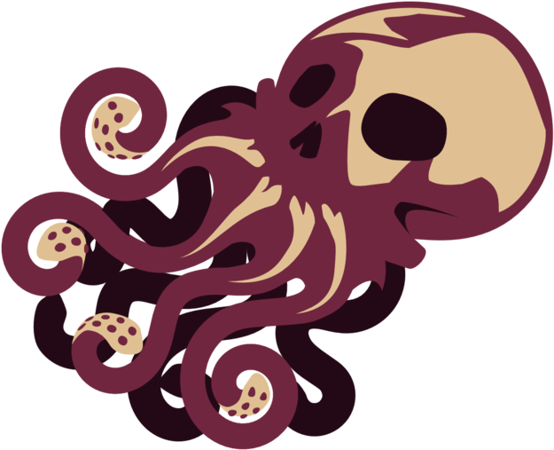Skull Octopus By Figbeater - Skull Octopus Large Tote Bag, Adult Unisex, Natural, (800x533)