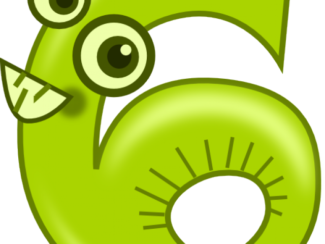 Number 6 Cliparts - Number Cartoon Picture Pastel Color Vector Pixabay (640x480)