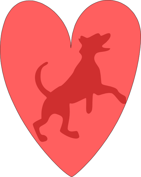 Dog Silhouette Clip Art (480x600)