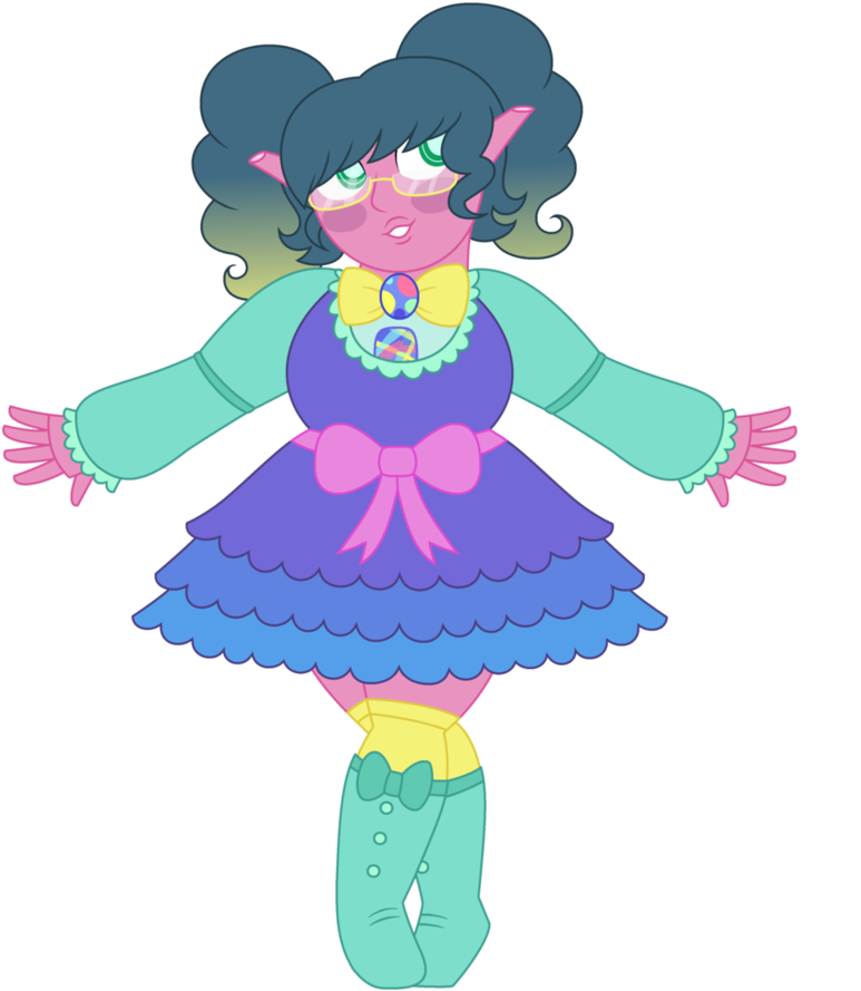 Look At This Kawaii Librarian By Strawberry-spritz - Cartoon (801x997)