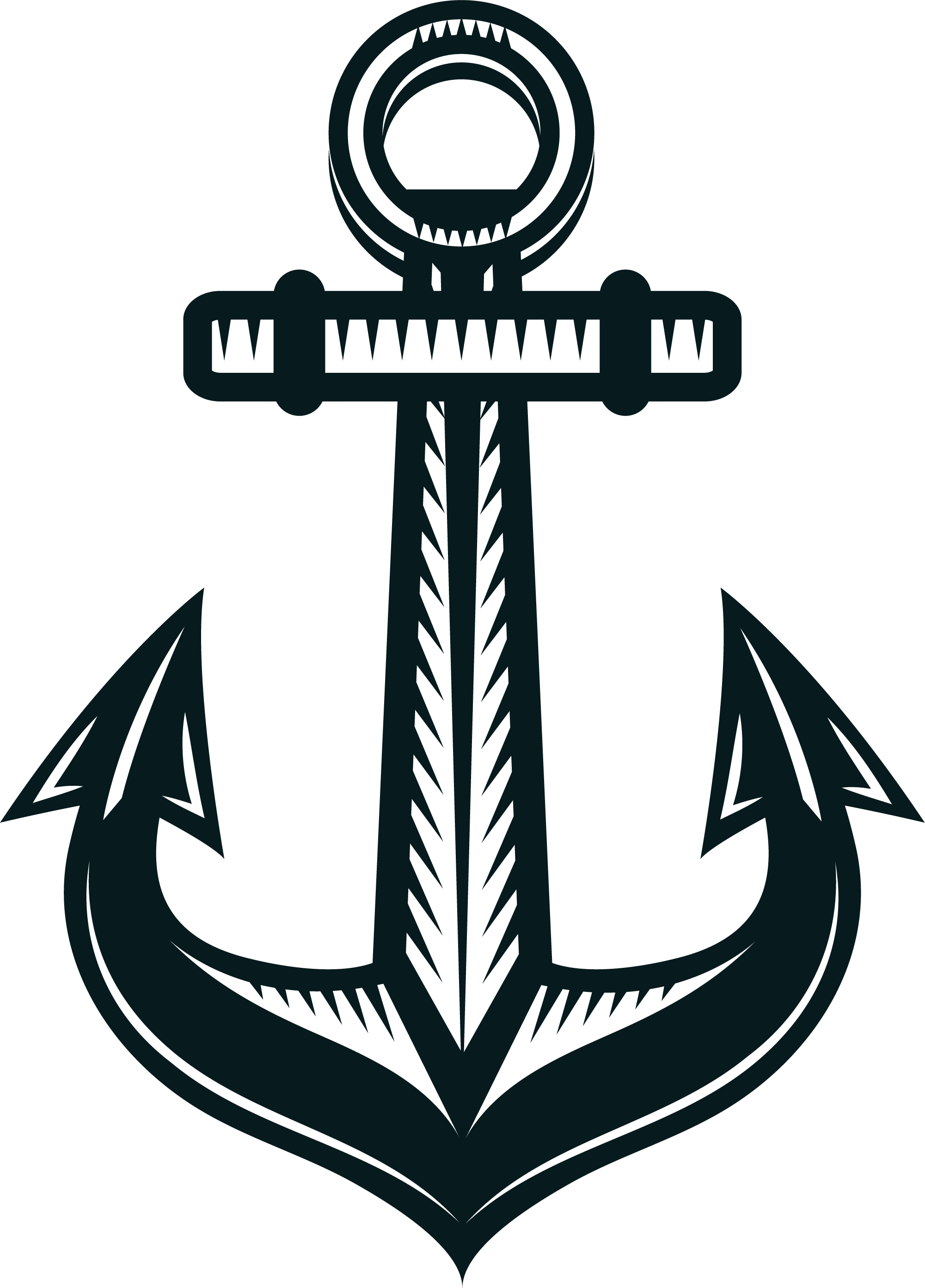 Anchor Ship Watercraft Clip Art - Drawing (2001x2788)
