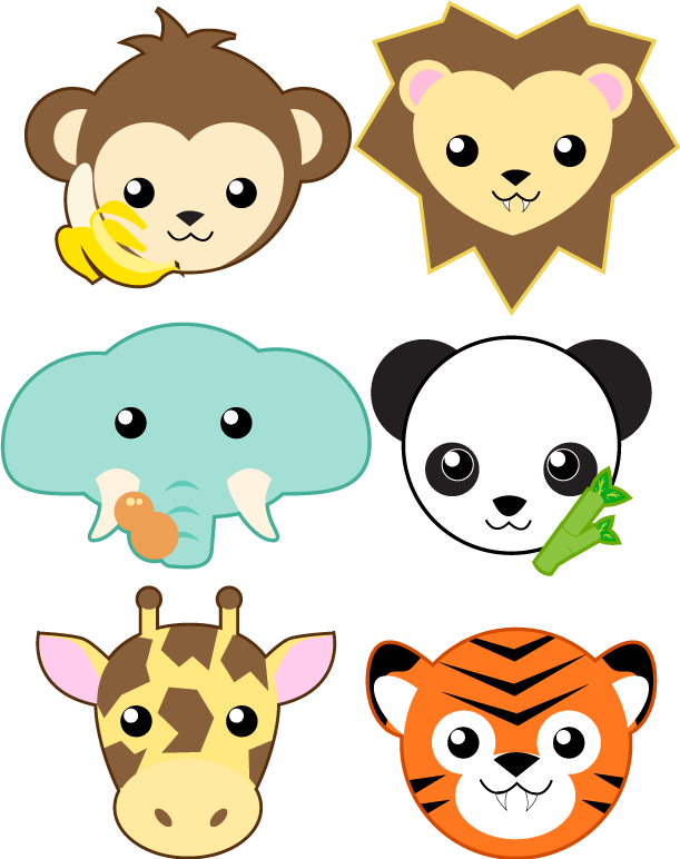Zoo Animals - Dibujos De Animales Zoo (611x772)