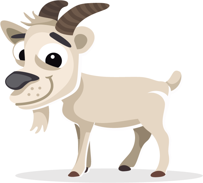 Boer Goat Scalable Vector Graphics Clip Art - Goat Cartoon Png (800x800)