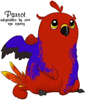 Eclectus Parrot By Rice-chex - Sun Conure (350x350)