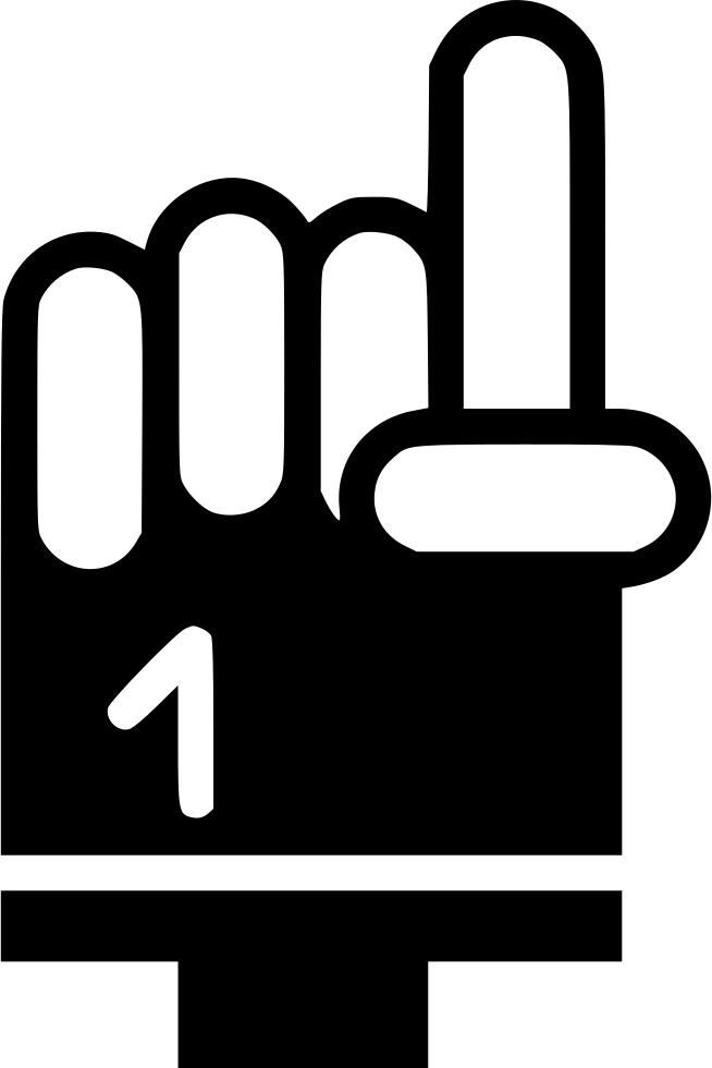 Football Fan Glove Comments - Scalable Vector Graphics (654x980)