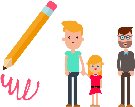 Share The Story Of Your School Day With The Parents - Cartoon (487x370)