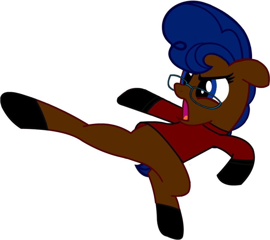 High Kick By Keychi-fim - Cartoon (916x834)