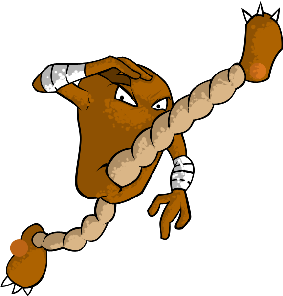 Hitmonlee High Kick By Kemiktestere - Cartoon (733x689)