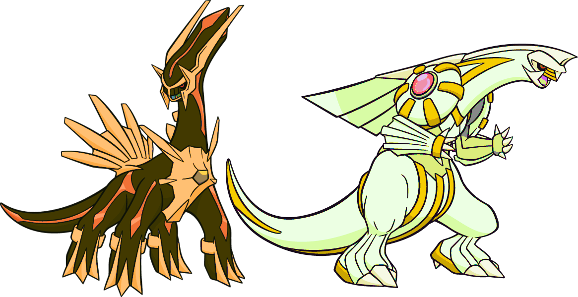 Dialga And Palkia By High Jump Kick - Dialga Drawing (1165x599)