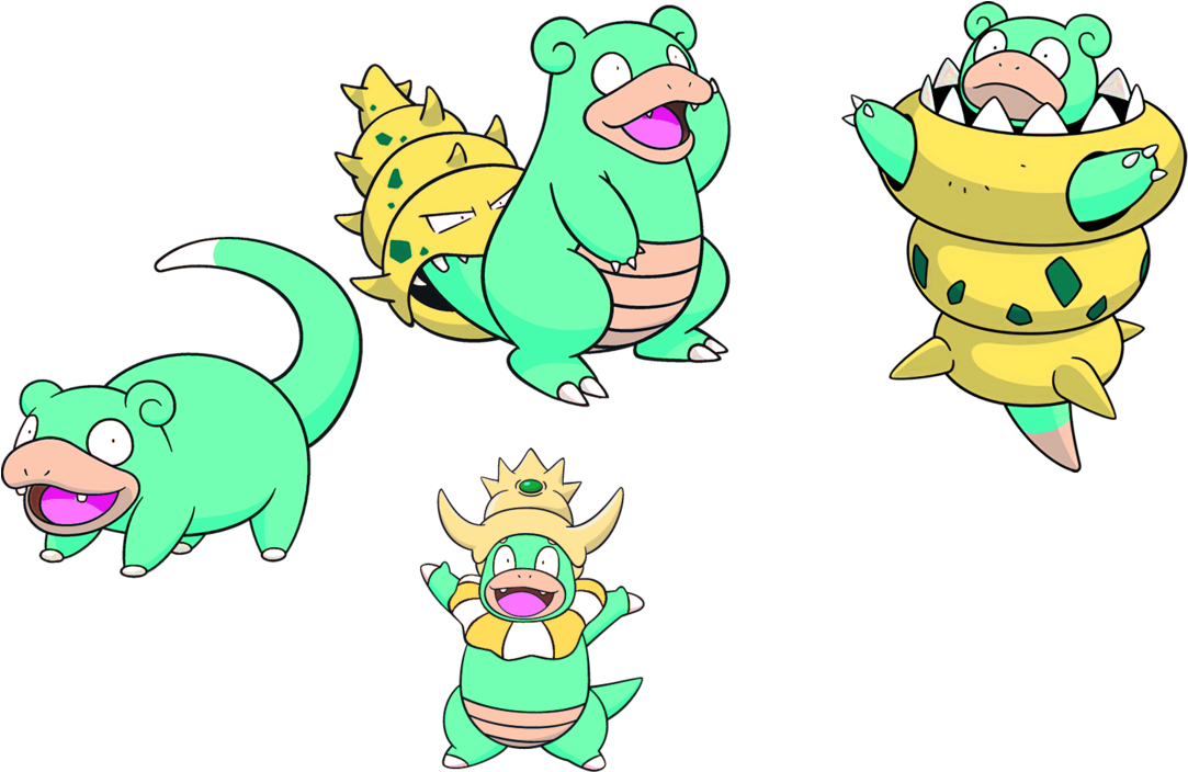 Slowpoke Mega Slowking (1136x703)