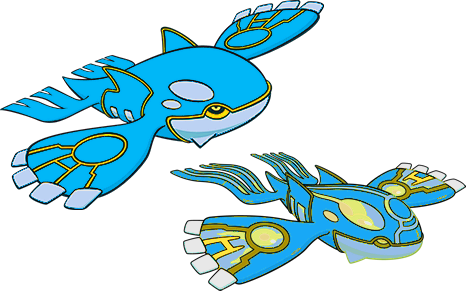 Kyogre And Primal Kyogre By High Jump Kick - Kyogre Pokemon (468x291)