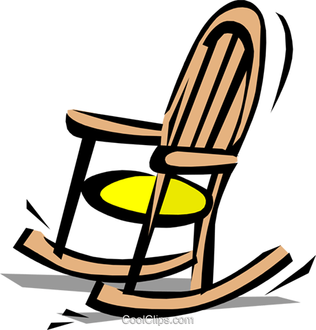 Rocking Chair Royalty Free Vector Clip Art Illustration - Rocking Chair Clipart Gif (674x700)