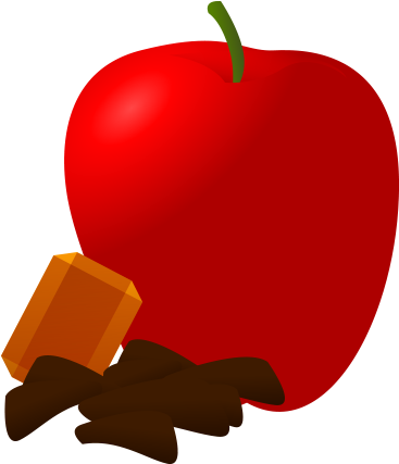 Orange Satsuma Apple - Fruit (379x440)