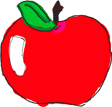 Pomme Gif - Pomme D Api Dessin (500x400)