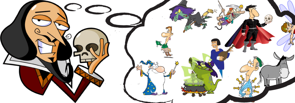 Hamlet Clipart Shakespeare Plays - Shakespeare For Kids (1000x350)