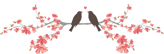 Love Birds Smaller2 - Scrapbook Background (600x203)