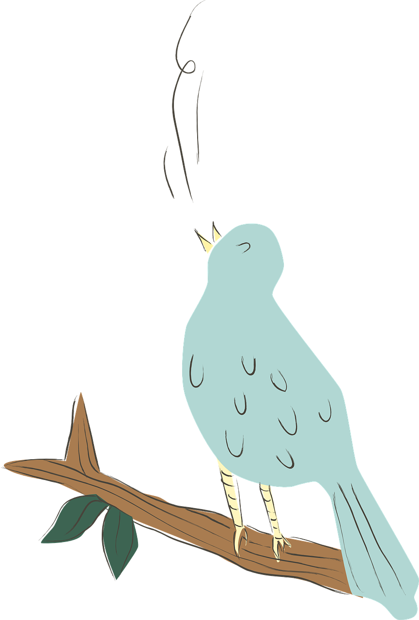 Inspiring Singing Bird Clip Art Medium Size - Gambar Kartun Burung Bernyanyi (865x1280)
