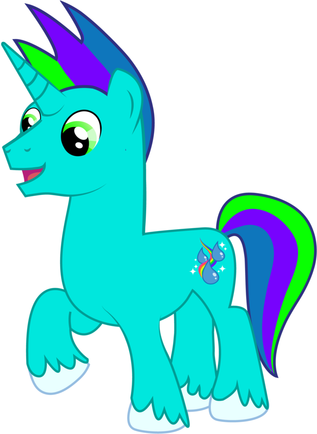 Aquatic Neon Stallion By Aquaticneon - Digital Art (894x894)