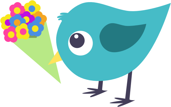 Pijjy The Pigeon Stickers Messages Sticker-3 - Cartoon (618x618)