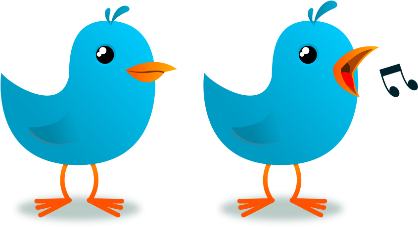 Baby Bird Clip Art - 2 Little Dicky Birds Clipart (900x488)