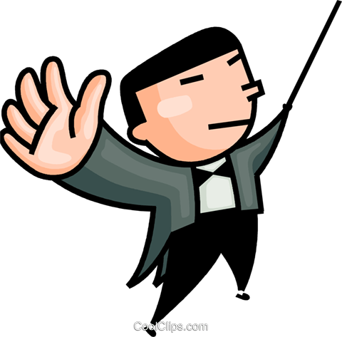 Conductor Royalty Free Vector Clip Art Illustration - Cartoon (480x473)