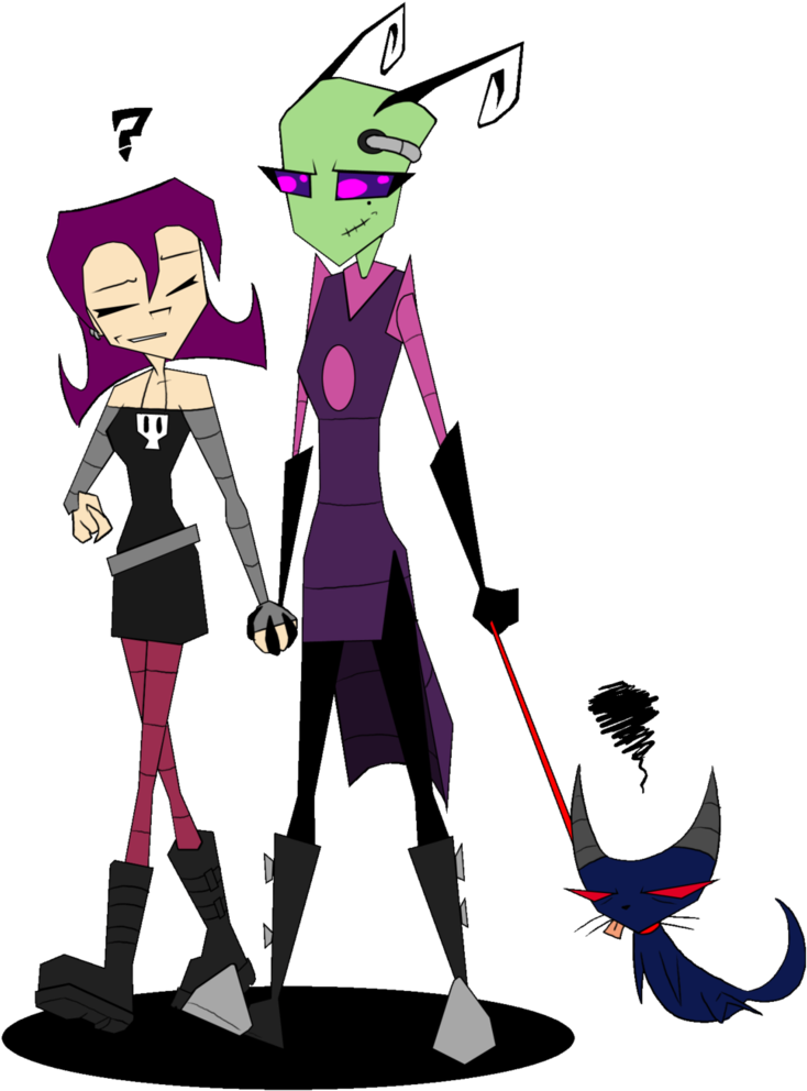 Walking The 'cat' By Ashetoret - Invader Zim Cat (778x1027)