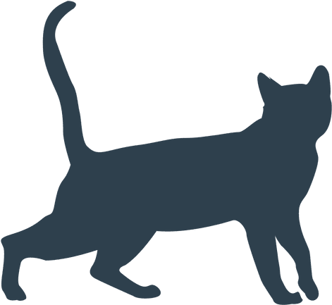 Cat Walking Silhouette Transparent Png - Cat Walking Silhouette (512x512)