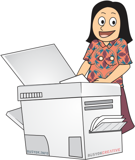 Copier Clipart Image Office Copy Machine Image - Copy Machine Cartoon Png -  (498x618) Png Clipart Download