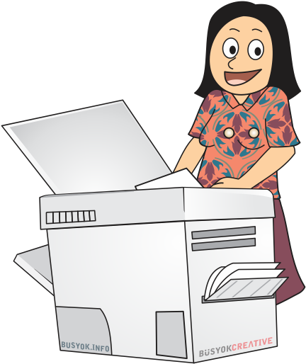 Copier Clipart Image Office Copy Machine Image - Copy Machine Cartoon Png (498x618)