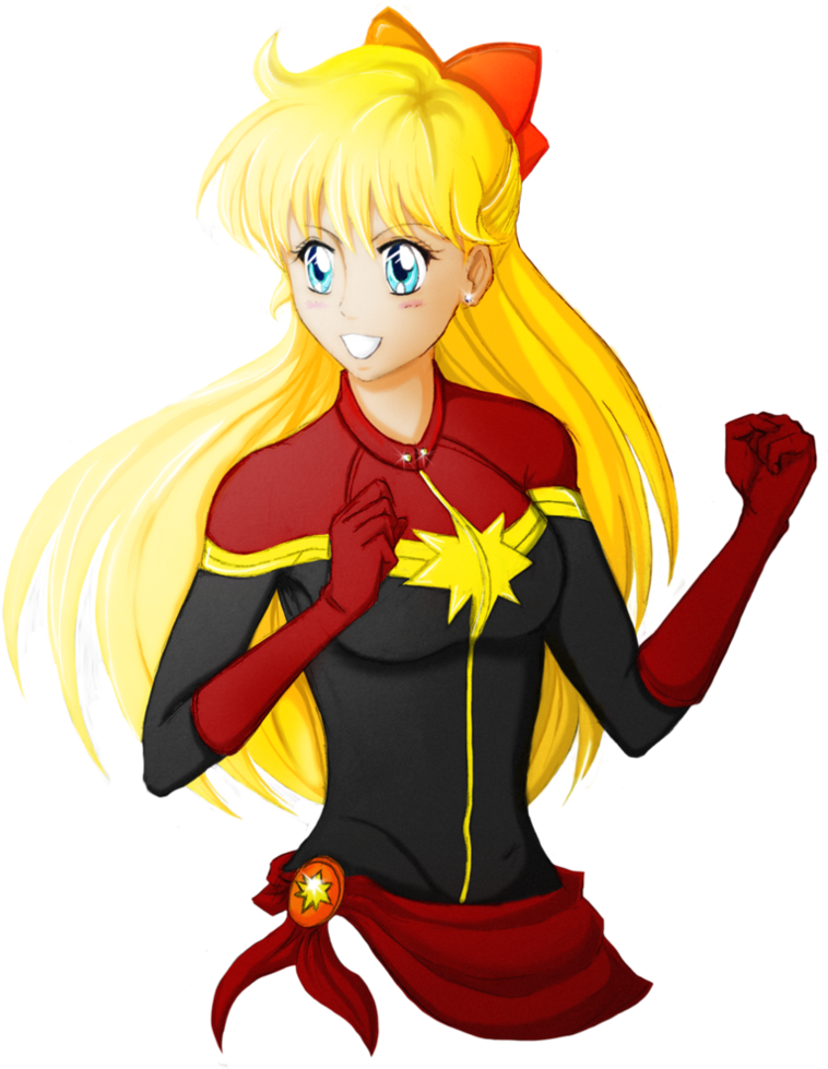 Marvel Heroes 2016 Carol Danvers Sailor Venus Vision - Sailor Moon Captain Marvel (792x1009)