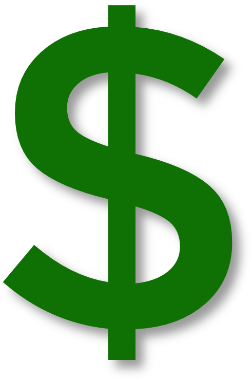 How - Transparent Green Dollar Sign (536x803)